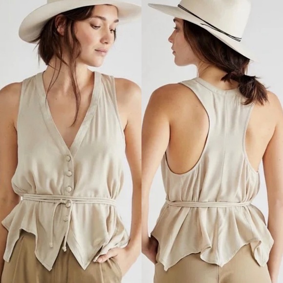 Free People Sheena Vest in Black. Size Small. NWOT - Picture 5 of 6